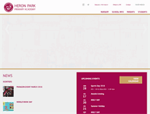 Tablet Screenshot of heronparkprimaryacademy.org